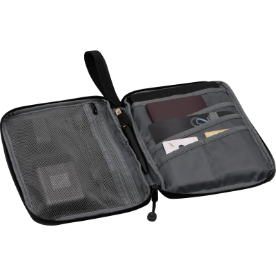 BRANDCHARGER RPET TRAVEL WALLET in Black