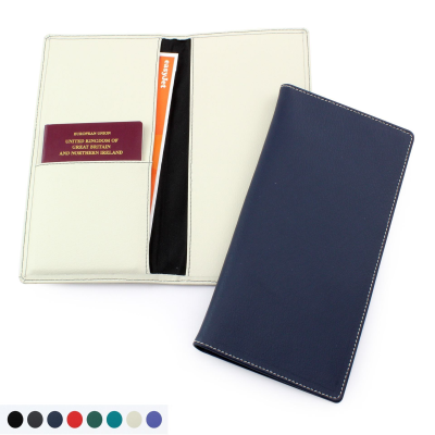 RECYCLED ELEATHER TRAVEL WALLET