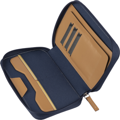 RPET TRAVEL WALLET in Blue