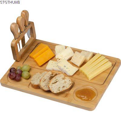 BAMBOO CHEESE SET in Beige