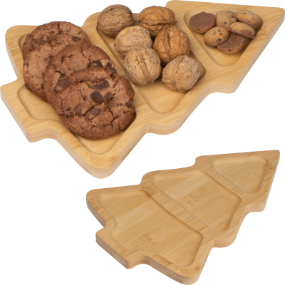 BAMBOO SNACK TRAY LOUISVILLE in Beige 