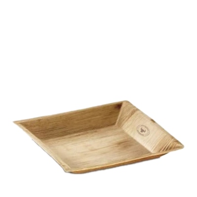 SQUARE DEEP PALM LEAF TRAY (17,5X17,5CM)