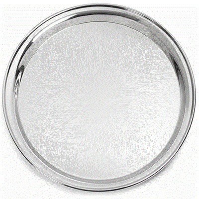 STAINLESS STEEL METAL WAITERS TRAY 12INCH