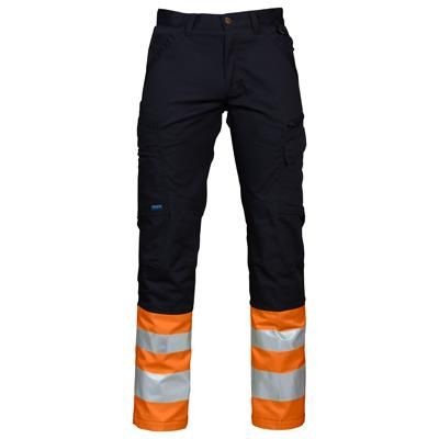 PROJOB HI VIS WORK TROUSERS in Black & Yellow