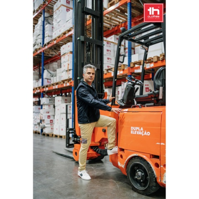 THC TALLINN COTTON AND ELASTANE TROUSERS