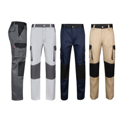 VL NJORD TWO-TONE MULTI-POCKET TWILL TROUSERS