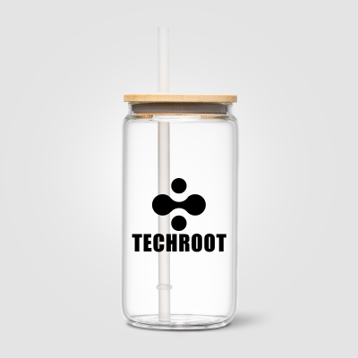 CÁDIZ GLASS BAMBOO LID TUMBLER - 500 ML