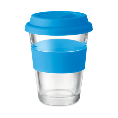 GLASS TUMBLER 350 ML in Blue