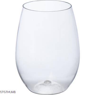 PET DRINK GLASS 450 ML in Clear Transparent