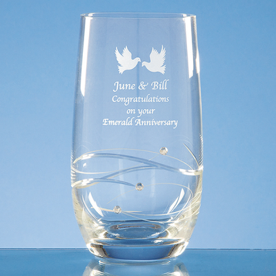 SINGLE DIAMANTE HIGH BALL with Spiral Design Cutting