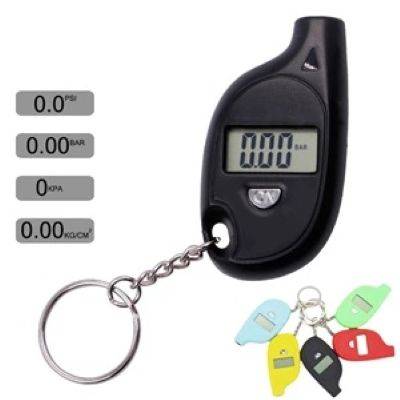 DIGITAL TIRE GAUGE KEYRING CHAIN