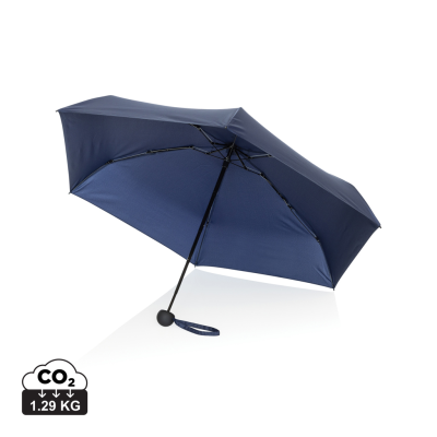 19,5 INCH AWARE RPET SUPER MINI MANUAL 190T PONGEE UMBRELLA in Navy
