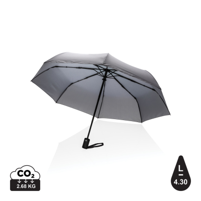 21 INCH IMPACT AWARE™ RPET 190T AUTO OPEN & CLOSE UMBRELLA in Anthracite