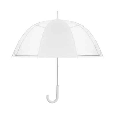 23 INCH CLEAR TRANSPARENT UMBRELLA in White