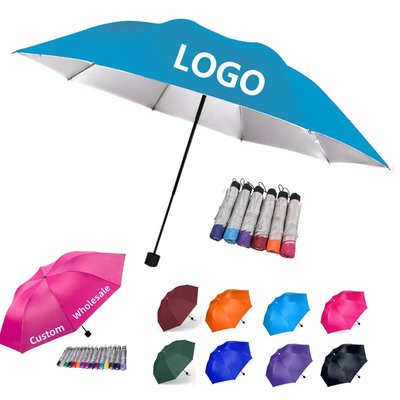 42 INCH ARC BUDGET PROMOTIONAL TELESCOPIC FOLDING UMBRELLA