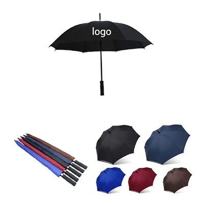 8 BONE 42 INCH STRAIGHT LONG HANDLE BUSINESS UMBRELLA