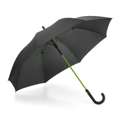 ALBERTA POLYESTER UMBRELLA with Automatic Opening in Pale Green - PROMOTIONAL CORPORATE GIFT