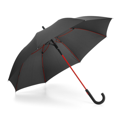 ALBERTA POLYESTER UMBRELLA with Automatic Opening in Red - PROMOTIONAL CORPORATE GIFT