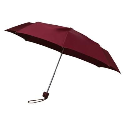 BURGUNDY ENTRY LEVEL TELESCOPIC UMBRELLA with Matching Sleeve & Handle