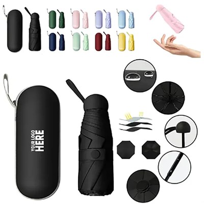 CAPSULE TYPE OUTDOOR FOLDING UMBRELLA