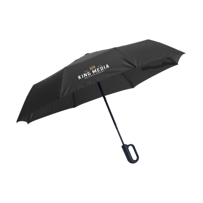 CARABINER RCS RPET FOLDING UMBRELLA 21 INCH in Black
