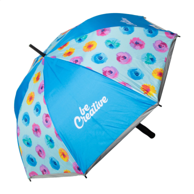 CUSTOM REFLECTIVE UMBRELLA in White - PROMOTIONAL CORPORATE GIFT