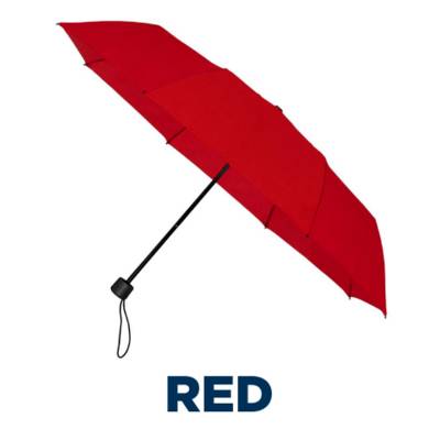 FALCONETTI® FOLDING TELESCOPIC UMBRELLA in Red