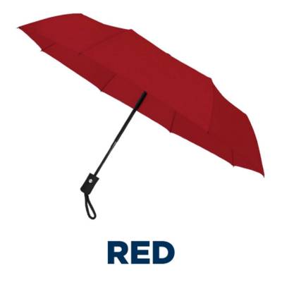 FALCONETTI® FOLDING TELESCOPIC UMBRELLA in Red