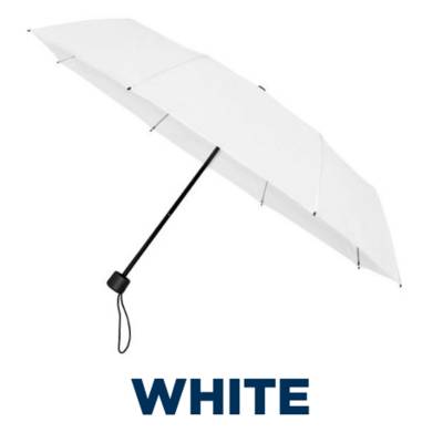 FALCONETTI® FOLDING TELESCOPIC UMBRELLA in White
