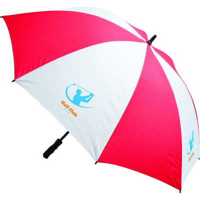 FIBREGLASS STORM UMBRELLA in Red & White