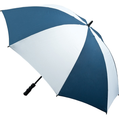 FIBREGLASS STORM UMBRELLA (UK STOCK: NAVY & WHITE)