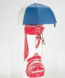 GOLF BAG UMBRELLA in Blue & White