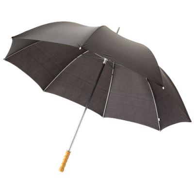 KARL 30 INCH GOLF UMBRELLA with Wood Handle in Solid Black