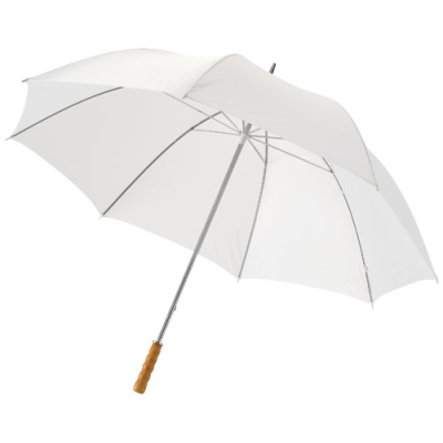 KARL 30 INCH GOLF UMBRELLA with Wood Handle in White