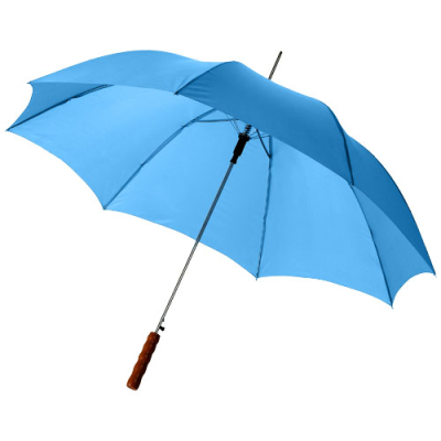 LISA 23 INCH AUTO OPEN UMBRELLA with Wood Handle in Process Blue