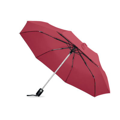 LUXE 21INCH WINDPROOF UMBRELLA in Red