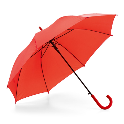 MICHAEL 190T POLYESTER UMBRELLA with Automatic Opening in Red