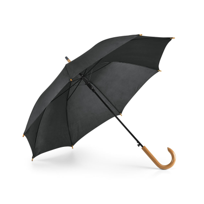 PATTI 190T POLYESTER UMBRELLA with Automatic Opening in Black