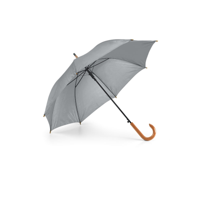 PATTI 190T POLYESTER UMBRELLA with Automatic Opening in Grey