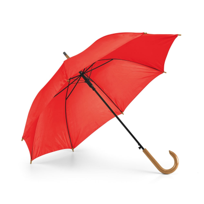 PATTI 190T POLYESTER UMBRELLA with Automatic Opening in Red