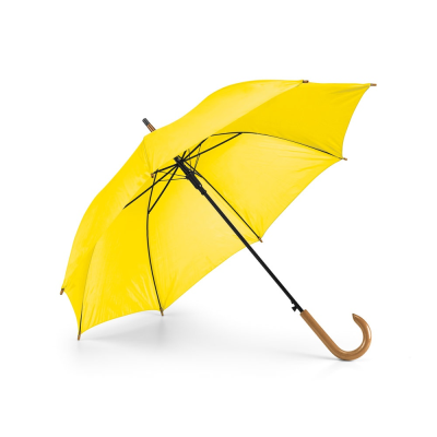 PATTI 190T POLYESTER UMBRELLA with Automatic Opening in Yellow