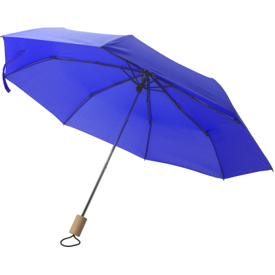 RPET TELESCOPIC UMBRELLA in Cobalt Blue
