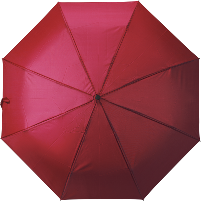 RPET TELESCOPIC UMBRELLA in Red