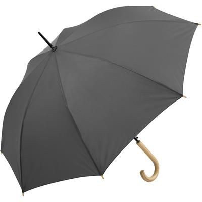 SUSTAINABLE AUTOMATIC REGULAR UMBRELLA with Cover in Grey