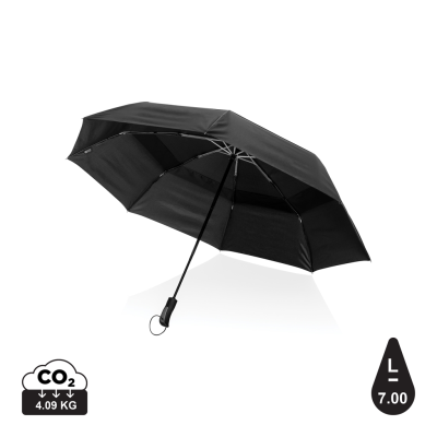 SWISS PEAK AWARE™ TORNADO 27” POCKET STORM UMBRELLA in Black