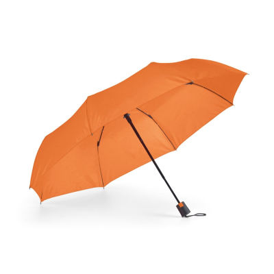 TOMAS 190T POLYESTER COMPACT UMBRELLA with Automatic Opening in Orange