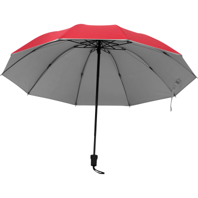 UMBRELLA with Silver Inside in Red 