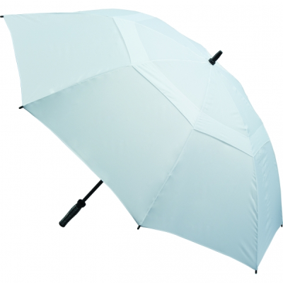 VENTED GOLF UMBRELLA (UK STOCK: ALL WHITE)
