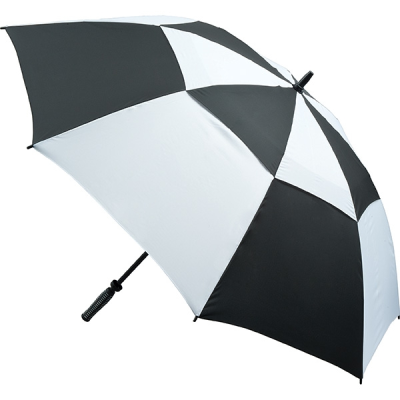 VENTED GOLF UMBRELLA (UK STOCK: BLACK & WHITE)