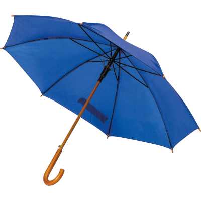 WOOD AUTOMATIC UMBRELLA NANCY in Blue 